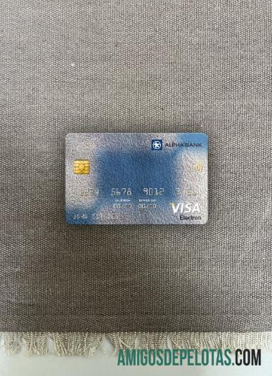 Romênia Alpha Bank Visa Electron Cartão Photolook Frente amostra
